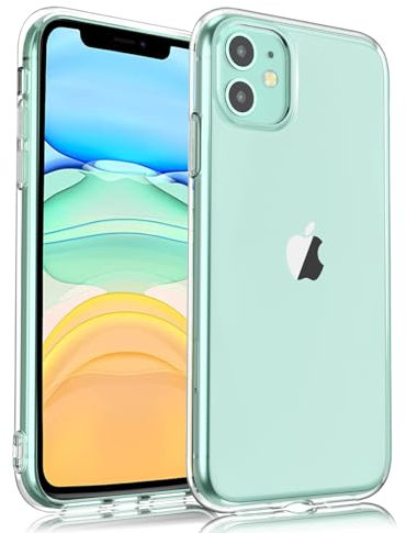 Mugust Cover per iPhone 11, Custodia Trasparente in TPU Morbido, Sottile Custodia Morbida in Silicone per iPhone 11 (Trasparente)