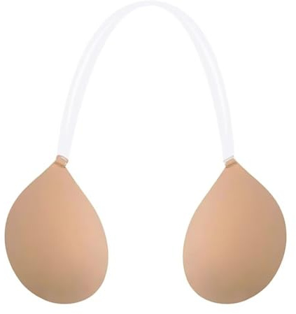 Cache Tétons Femme Varsbaby, Silicone Doux, Réutilisables, Invisible, Beige, Taille D