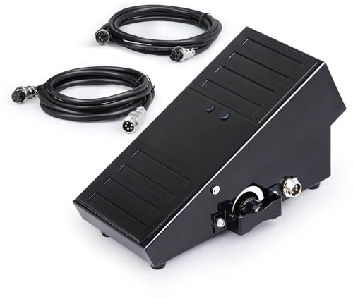 Zuomeng WIG 5-poliges Schweißfußpedal, kompatibel mit TIG-200P ACDC TIG-205P YWT-200DC, inklusive 2 Kabeloptionen für flexible Installation, Fernbedienung für stabileres und selbstbewussteres