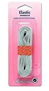 Hemline H685.90 | White Chemical Resistant Firm Woven Swimwear Elastic 9mmx2.5m by Hemline