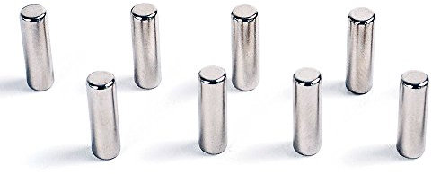 HAB & GUT -MC000-P- 8X Magnet-PIN, 6x13mm, für Glasboards - Starke Magnetkraft - NEODYM-N42, Zylinder/STÄBE