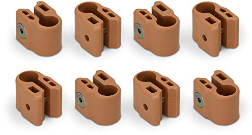 FabiMax 3632 Klemmen für die stufenlose Höhenverstellung des Laufgitterbodens, 8 Stück, beige