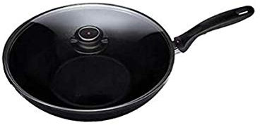 Swiss Diamond XD Induktion Wok mit Deckel und Tempura-Rack, 28 cm