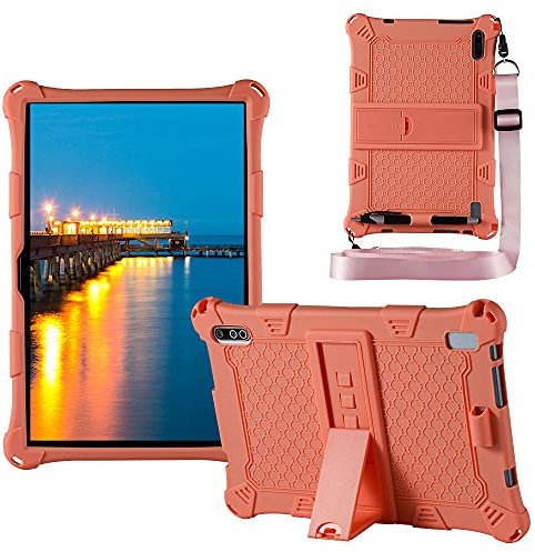 LEHEE Coque pour AUZMAI Mate8 Tablet 10.1'', Supporter Silicone Enfants Housse de Protection Poids Léger Stand Coque Cover pour AUZMAI Mate8 Tablet 10.1'', Rose