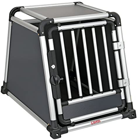 LAMPA 60506 Transportbox Tiertransportbox Kofferraum 77cm 55cm 60cm Aluminium Stoff