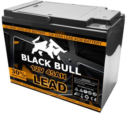 FORÇA Blackbull pro 12V 45AH Akku Zyklenfest XXL Schraubanschluss Akku für Kabinenfahrzeuge Elektrofahrzeuge ECONELO AKTIVIMO ECABINO…