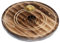 Puckator Porte Attrape-Cendre Bois de Manguier pour Cônes et Bâtons d'Encens-La Khamsa Main de Fatma encens, Multicolore, Unique