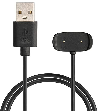 kwmobile USB Kabel Charger kompatibel mit Huami Amazfit Bip 3 / Bip 3 Pro/GTS 4 Mini/T-Rex Pro Ladekabel - Smart Watch Ersatzkabel - Fitnesstracker Aufladekabel in Schwarz