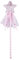 ZCYKJ Baguette de princesse, baguette de fée de Noël, baguettes mignonnes pour costume d'étoile, accessoires de fée, bâtons pour anniversaire, fête de mariage, cosplay, jouets de jeu de rôle (rose)