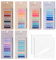 Sticky Notes mit Lineal,moinkerin 1300 Stücke Haftnotizen Tabs,6 Sets Farbe Haftstreifen mit 2 Sets Transparent 2 Stile Sticky Notes PET Mehrfarbig für Lesezeichen,Studieren,Büro