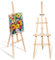 Staffelei Holz groß Leinwand Ständer 150 cm (2 pièces) - Holzständer für Sitzplan Hochzeit Canvas Painting Staffeleien Bilderständer Easel für Kinder und Erwachsene Kiefernholz