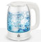 ForMe Glas Wasserkocher 1,7 I Glaswasserkocher I Wasserkessel 2200W I Kalkfilter I Blau LED Teekessel I 360°-Sockel I Abschaltautomatik I Trockengehschutz I Edelstahl I BPA Frei