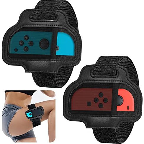 Beingurt für Switch, Switch Sports Soccer/Ring Fit Adventure, Verstellbare Elastisches Leg Strap FüR Switch Ring Fit Adventure(2PCS)