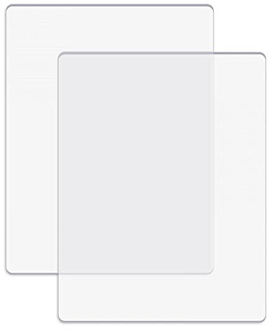 2 Stück/1 Paar Standard-Schneidepads für Stanzmaschine; transparente Polycarbonat-Kunststoff-Schneideplatten, Schneidpads, Stanzplatten, 22,5 x 15,5 x 0,3 cm