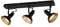 Trio Leuchten Deckenleuchte Roxie 811900332, Metall Schwarz matt/goldfarbig, exkl. 3x E14