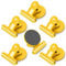 FINDMAG Magnetic Clips, 6 Pack Yellow Fridge Magnets Clip, Whiteboard Magnet Clips Strong, Strong Heavy Duty Clips Magnet, Strong Magnet Clips for Whiteboard, Refrigerator, Office, Classroom, Bags