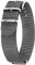 HIRSCH Uhren-Armband Rush Recycle - Uhr-Band im NATO-G10-Style aus recyceltem Polyester - robust & vegan - Grau - 22