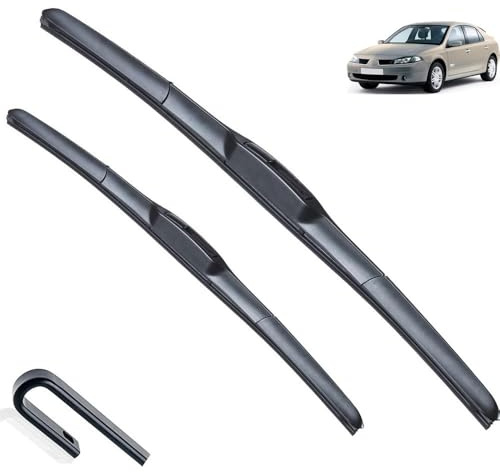 Limpiaparabrisas Delantero Híbrido Compatible con Renault Laguna 2 2001-2007 Parabrisas Ventana Coche Lluvia Cepillos 24+20