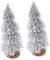 Amosfun 2st Kleiner Weihnachtsbaumschmuck Deko Kiefernbaum Mini Miniatur-Weihnachtsbaum Künstlich Tannenbaum Mini Mattierter Desktop-Weihnachtsbaum Geschenk Das Haustier Kiefer Nadelbaum