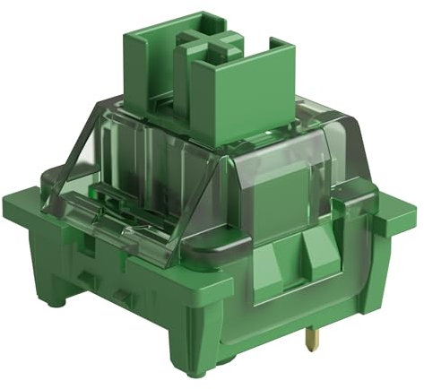 Akko V3 Pro Matcha Green Schalter für mechanische Gaming-Tastatur, Betätigungskraft lineare Schalter, staubdichter Schaft, 3 Pin 50gf, MX Key Switch für Gamer Barebones Keyboard/DIY Kit(45pcs)