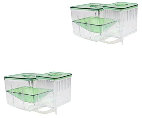 minkissy 2er-Box Aquarienteiler Fischzucht Fischkorb Zuchtbecken Für Goldfische Fischschalen Für Goldfische Lebender Fisch Fischaquarium Live Aquarienzucht Isolationsbox Doppelschicht