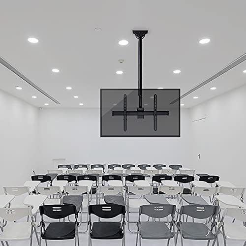 IBOWZ TV Stand Ceiling TV Mount, Hanging Full Motion TV Mount Bracket Fits Most 32-70/37-80 Inch TVs, 0-25° Angle Adjustment (Size : 32-70inch)