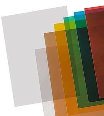 Yosan Einbanddeckel grau transparent A4 Polypropylen 100 Stück