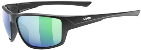 uvex sportstyle 230 - Sportbrille für Damen und Herren - starker Schutz vor Sonnenstrahlung - 100% UVA-, B, C Schutz - black mat - one size
