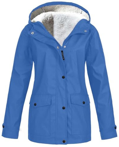 Veste Coupe Vent Softshell à Capuche Femme Veste Anti-Pulie Élégante Souple Veste Longue Imperméable Femme Manteau Coupe-Vent Solide en Polyester Multicolore Disponible