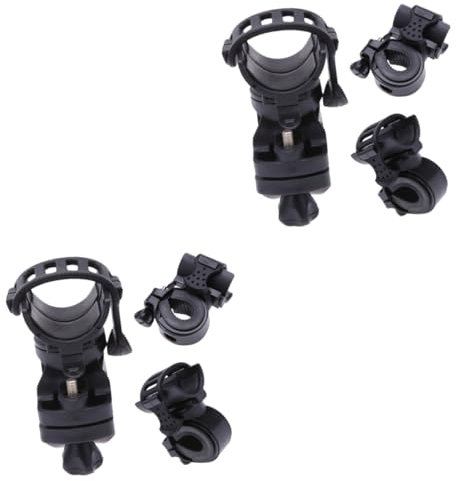 SEWOART 2 Stücke 360 elastische Fahrrad Licht Halterung Clamp Für Fahrrad Taschenlampe Schnelle Montage Gummi Klemme