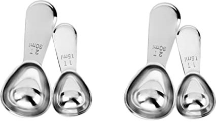 PRETYZOOM 2 Juegos Cuchara Dosificadora De 30ml Cuchara Graduada a Medidora a Medidora as Soperas ada De 15ml as De Tamaño Mini 2 Piezas * 2