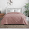 IlGruppone Copriletto Trapuntato Matrimoniale Elegante Trapuntino Lavorazione Intrecciata Due Piazze Trapunta Coperta Leggera Coperta Letto Leggera Primavera Estate - Rosa