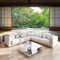 MIATCENRT Papier Peint Panoramique, Style Japonais Paysage 3D Fenêtre Jardin Soie Taille Personnalisée Fresque Murale 350x256cm (L×H), pour Salon Chambre d'enfants restaurant Décoration Murale