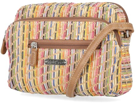 MultiSac Women's Mini Dynamic Crossbody Bag, Multi Straw, One Size