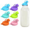 Yamobi 6 Stück Silicone Milk Bottle Dispenser Caps,Wiederverwendbare Deckel Für Milchflaschen, Milchflaschen Spenderkappen,Ausgießdeckel Für Teegetränkebehälter