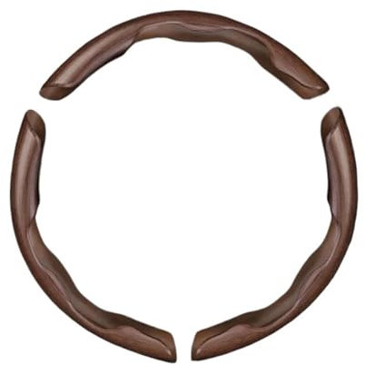 SQIFBA Lenkradabdeckung Lenkradbezug Aus Pfirsichholzmaserung, Ultradünn, Kohlefaser, Universelle Schutzhülle, Holz, Autolenkung rutschfest Lenkradbezug(Wood 3 Pack)