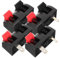 KOMBIUDA 4pcs Stereo Speaker Terminal Connectors Spring-loaded Wiring Clips for Easy Installation Two-pin Speaker Wire Connectors for Home Stereo and Diy Audio Projects Design