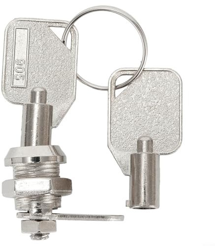 Robustes 12 mm Nockenschloss für sicheren Briefkasten und Schublade mit gleichschließenden Schlüsseln (1 Stück)