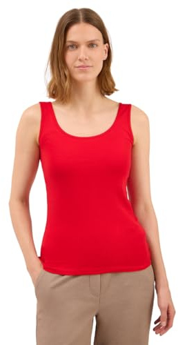 Cecil Basic Top in Unifarbe Fiery red XL