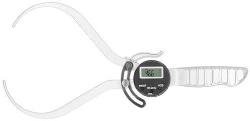 Telituny Digitaler Externer Messschieber, 0 bis 200mm Hochgenauer Außendurchmesser-Messgerät Dickenmessgerät, Großes LCD Schieblehre Digital Caliper mit Metall-Messbacken, für Metall Kunststoff Holz