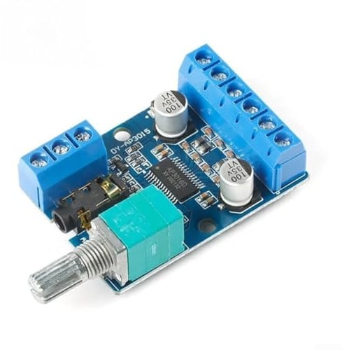 HanOaki 30Wx2 High Power Stereo Digital Audio Board DIY Modul für 12V 24V Netzteil, Klasse D Verstärker/für PWM-Modulation, Verpolungs- und Überhitzungsschutz, für 4Ω 8Ω Lautsprecher