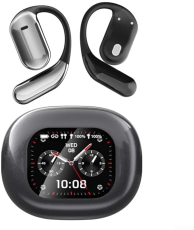 Auriculares de traducción de IA, Q16 Pro inalámbricos, auriculares bluetooth multilingüe gancho para la oreja, batería de larga duración, cancelación de ruido (gris)