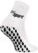 Rainbow Socks - Damen Herren Neon Sneaker Sport Stoppersocken - 1 Paar - Weiß + Schwarz ABS - Größen 39-41