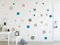 timalo® 73078-120 Wandsticker Kinderzimmer Kreise Pastellkreise Set 4-120 Stück