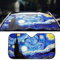 Xihaoer Parabrisas para el automóvil Paraguas Auto Parabrisas Cortina Protección contra el Sol Cubierta de la Ventana Delantera La lámina de Aluminio Persiana de la Cortina (Nube)