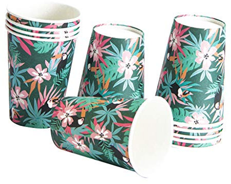PETSOLA Ces Gobelets Jungle Party Decor sont Un Excellent Moyen De Servir Vos Boissons Cet été