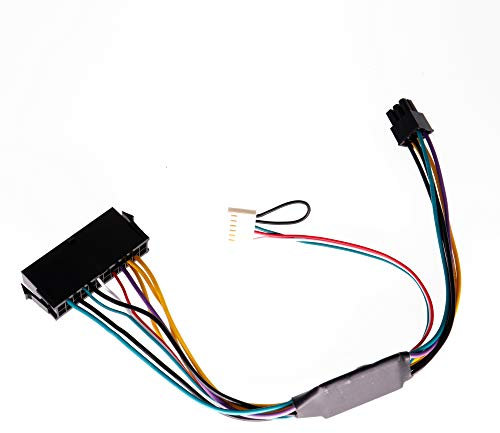 Câble d'alimentation adaptateur ATX 24 broches femelle vers 6 broches mâle Mini connecteur 6 broches pour HP 600 G1 (pas besoin d'appuyer sur F1) 18 AWG