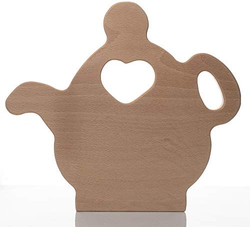 Tagliere teiera in Legno Shabby Chic