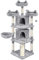 Yaheetech Arbre a Chat Géant 175 cm avec Griffoir Arbre à Chat Design Arbre à Gratter Tour de Jeux avec 2 Grottes Spacieux 3 Plateformes Planche à Gratter Gris Clair