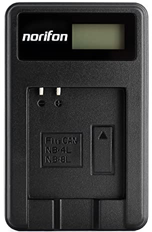 NB-4L LCD USB Chargeur pour Canon PowerShot SD750 SD780 is SD1000 SD1100 is SD1400 is A2200 A3100 is, IXY Digital 60, IXUS 220 HS, Digital IXUS 70 Caméra et Plus